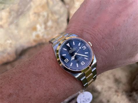 ' rolex explorer gold|Rolex explorer 36 mm.